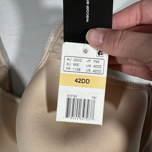 NWT $65 Wacoal [ 42DD ] Basic Beauty‎ Spacer Underwire T-Shirt Bra in Nude #6273 - Picture 8 of 12